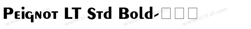 Peignot LT Std Bold字体转换